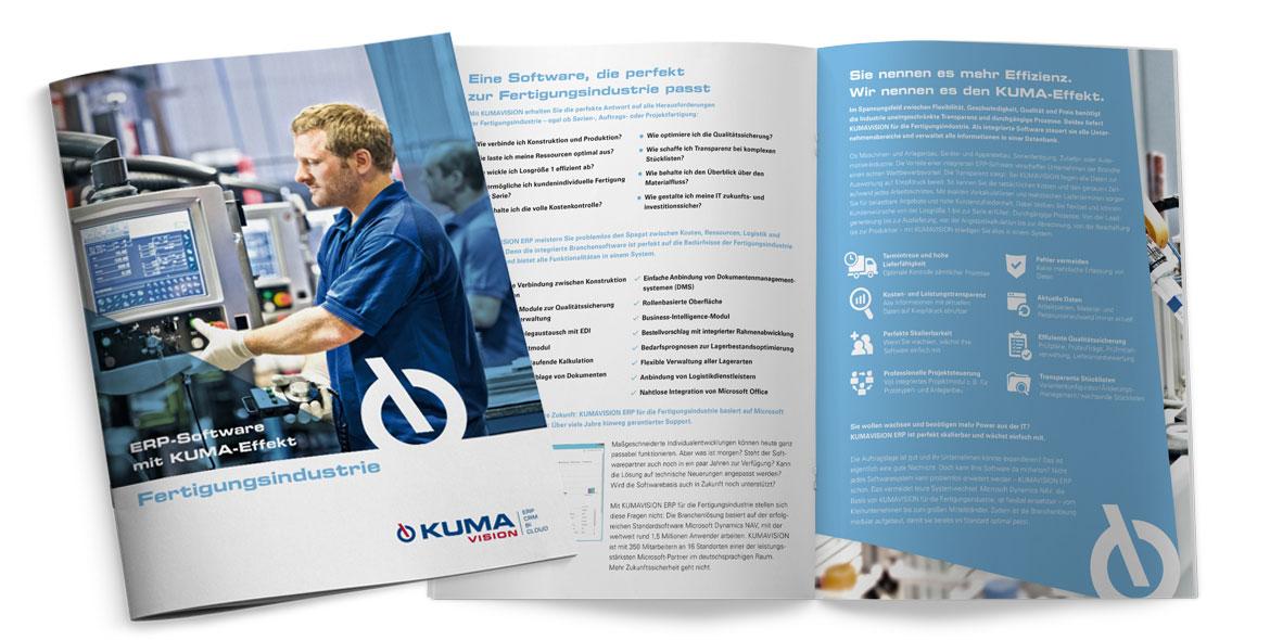 Flyer Fertigungsindustrie Kumavision